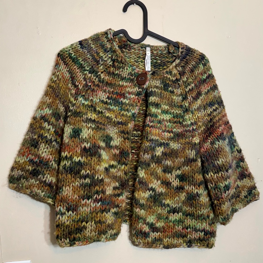 Leo & Nicole Multicolor Knit Cardigan
